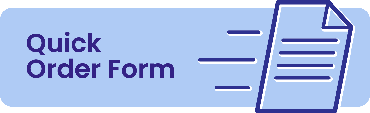 Quick Order form button in blue