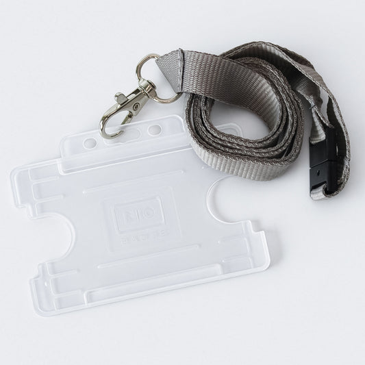 Lanyard and Card Holder - Grey