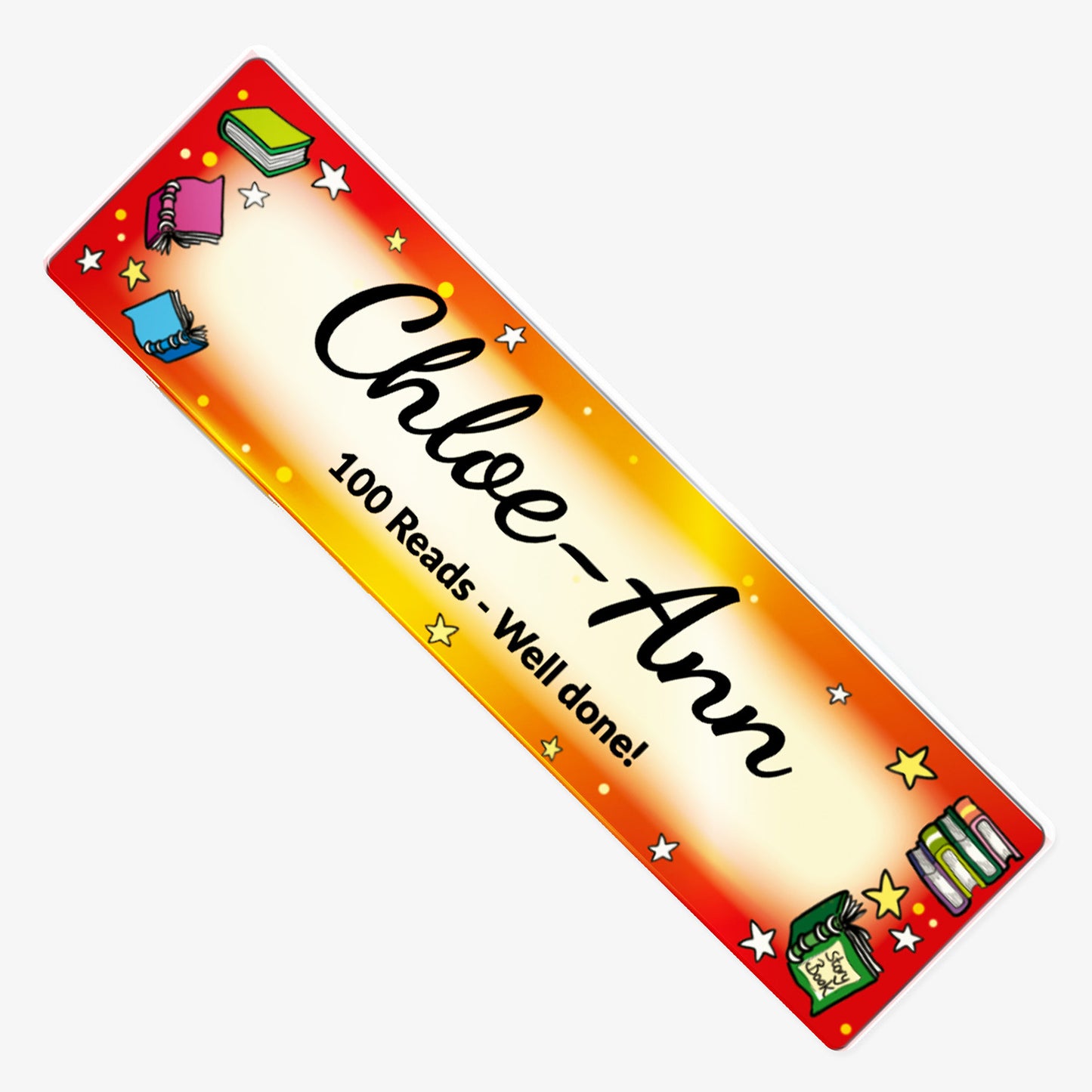 Personalised Name Acrylic Bookmark - 50mm x 180mm