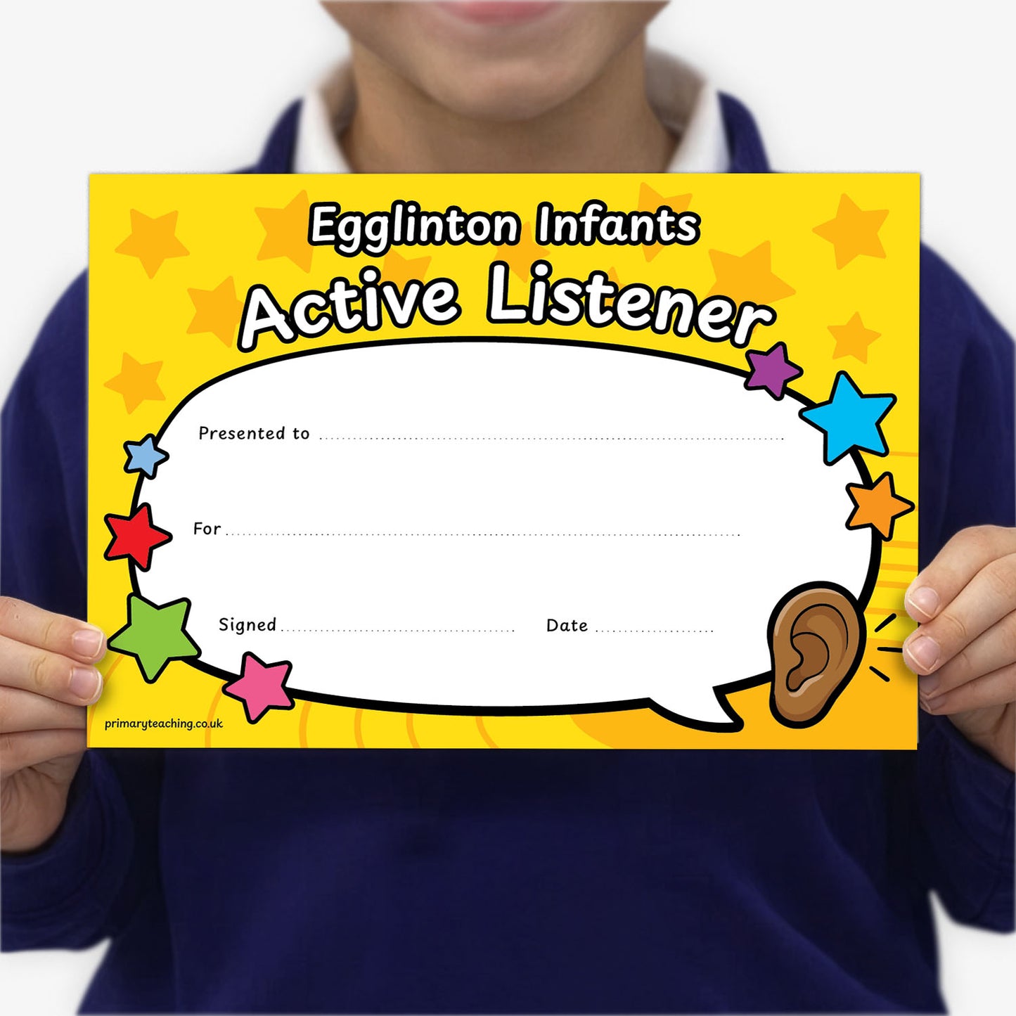 Personalised Oracy Certificate - A5