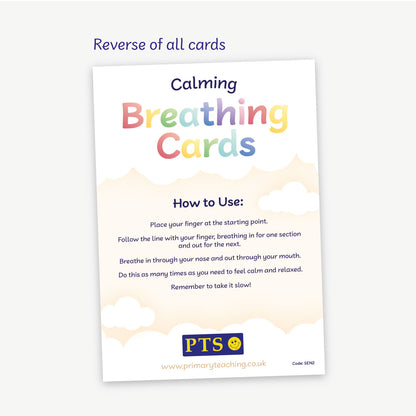 A header card with instructions as to how to use the breathing cards.