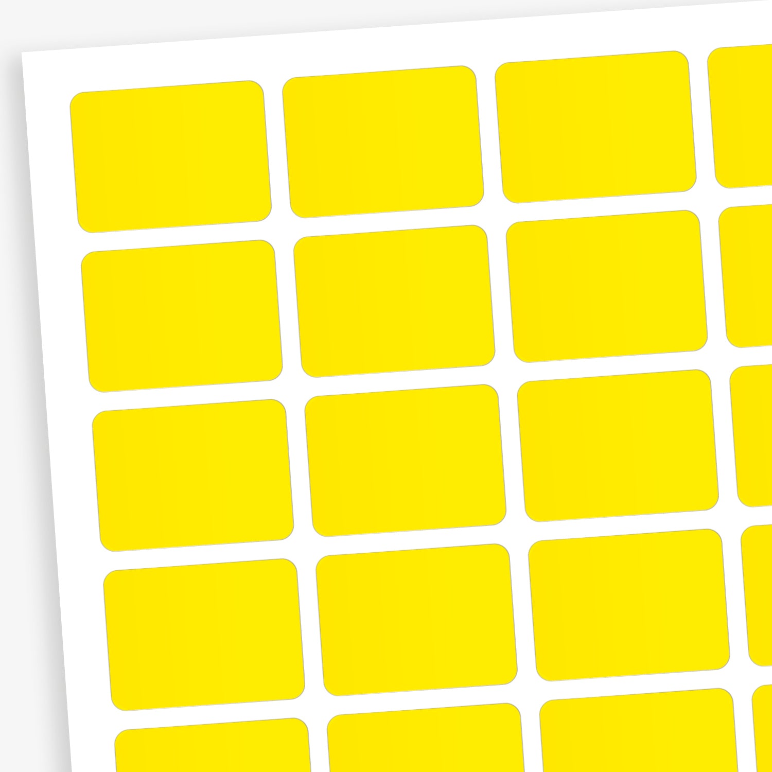 Yellow labels designed primarily for colour coding books in a library.  Each sticker measures 22mm x 16mm 