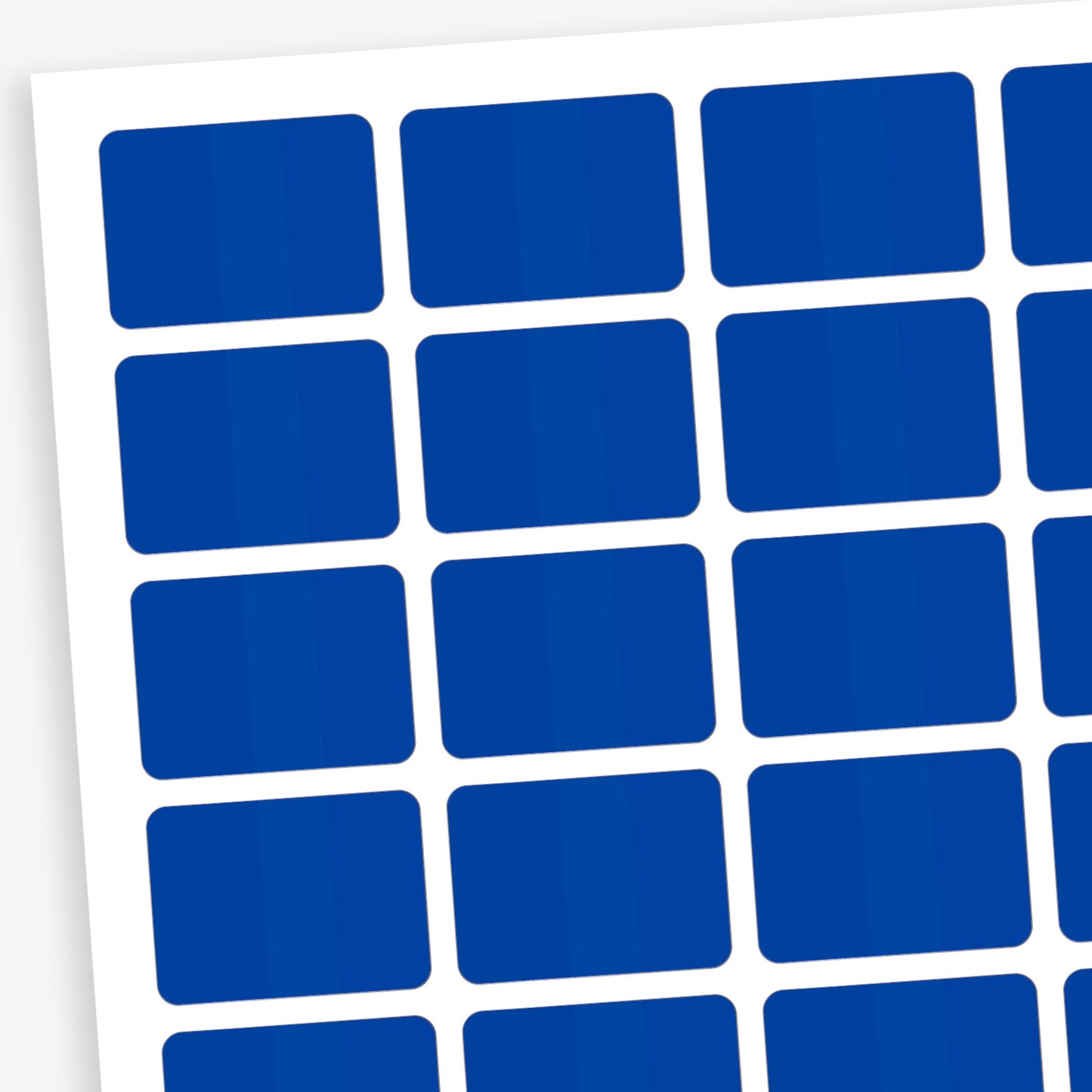 Dark blue labels designed primarily for colour coding books in a library.  Each sticker measures 22mm x 16mm 