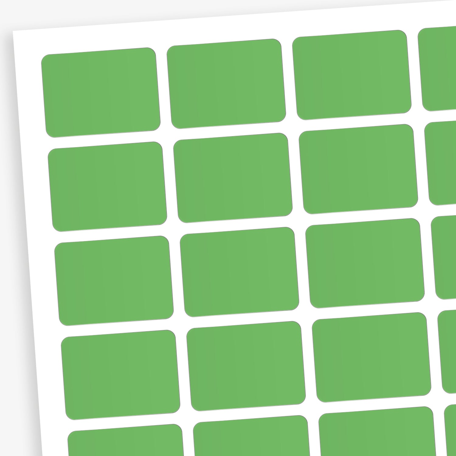 Pale green labels designed primarily for colour coding books in a library.  Each sticker measures 22mm x 16mm 